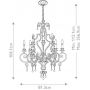 Elstead Lighting Marquette lampa wisząca 9x60 W postarzany brąz QZ-MARQUETTE9 zdj.2