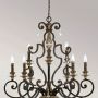 Elstead Lighting Marquette lampa wisząca 9x60 W postarzany brąz QZ-MARQUETTE9 zdj.4