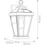 Elstead Lighting Ravine kinkiet zewnętrzny 1x60 W brązowy QZ-RAVINE2-M zdj.2