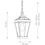 Elstead Lighting Ravine lampa wisząca 1x60 W brązowa QZ-RAVINE8-M zdj.2