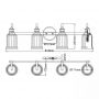 Elstead Lighting Swell kinkiet 4x3 W mosiądz szczotkowany QZ-SWELL4-BB-BATH zdj.2