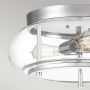 Elstead Lighting Trilogy plafon 3x40 W polerowany chrom QZ-TRILOGY-F-M-BATH zdj.3