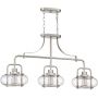 Elstead Lighting Trilogy lampa wisząca 3x60 W szczotkowany nikiel QZ-TRILOGY-ISLE-BN zdj.3