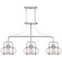 Elstead Lighting Trilogy lampa wisząca 3x60 W szczotkowany nikiel QZ-TRILOGY-ISLE-BN zdj.4