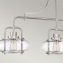 Elstead Lighting Trilogy lampa wisząca 3x60 W szczotkowany nikiel QZ-TRILOGY-ISLE-BN zdj.5