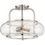 Elstead Lighting Trilogy lampa podsufitowa 3x60 W szczotkowany  nikiel QZ-TRILOGY-SFM-BN zdj.1