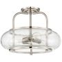 Elstead Lighting Trilogy lampa podsufitowa 3x60 W szczotkowany  nikiel QZ-TRILOGY-SFM-BN zdj.3