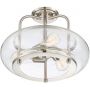 Elstead Lighting Trilogy lampa podsufitowa 3x60 W szczotkowany  nikiel QZ-TRILOGY-SFM-BN zdj.4