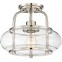 Elstead Lighting Trilogy lampa podsufitowa 1x60 W szczotkowany nikiel QZ-TRILOGY-SFS-BN zdj.1