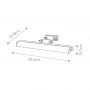Elstead Lighting Winchfield kinkiet 4x40 W biały-nikiel WINCHFIELD-PLL-PN-WM zdj.2