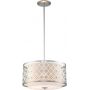 Elstead Lighting Ziggy lampa wisząca 2x60 W lakierowane srebro ZIGGY-2P-M-LS zdj.1