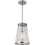 Elstead Lighting Harrow lampa wisząca 1x60 W przezroczysta-srebrna FE-HARROW-P-S zdj.1
