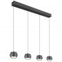 Globo Lighting Marthy lampa wisząca 4x24 W szary/popielaty 15209-4 zdj.1