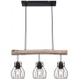 Globo Lighting Mina lampa wisząca 3x40W czarna/drewno 15326-3N zdj.4