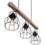 Globo Lighting Mina lampa wisząca 3x40W czarna/drewno 15326-3N zdj.6