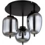 Globo Lighting Blacky lampa podsufitowa 3x40W czarny mat/szkło przydymione 15345-3D zdj.3
