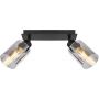 Globo Lighting Hadera lampa podsufitowa 2x15W czarny mat/przydymiony 15465-2 zdj.4