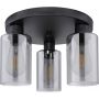 Globo Lighting Hadera lampa podsufitowa 3x60W czarny mat/przydymiony 15465-3D zdj.4