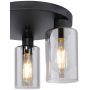 Globo Lighting Hadera lampa podsufitowa 3x60W czarny mat/przydymiony 15465-3D zdj.5