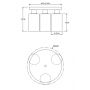 Globo Lighting Hadera lampa podsufitowa 3x60W czarny mat/przydymiony 15465-3D zdj.2