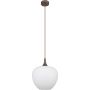 Globo Lighting Maxy lampa wisząca 1x60W brązowy/szkło opalizowane 15548H1C zdj.1