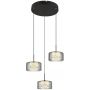 Globo Lighting Fogsy lampa wisząca 3x24 W czarna 15634-3 zdj.1