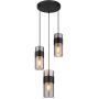 Globo Lighting Scarfina lampa wisząca 3x60 W czarna 15718-3 zdj.3