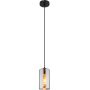 Globo Lighting Olly lampa wisząca 1x25W czarny mat/przydymiony 21002H zdj.1