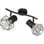 Globo Lighting Priska lampa podsufitowa 2x40W czarny 54017-2 zdj.4