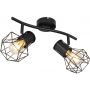 Globo Lighting Priska lampa podsufitowa 2x40W czarny 54017-2 zdj.1