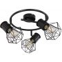 Globo Lighting Priska lampa podsufitowa 3x40W czarna 54017-3 zdj.4