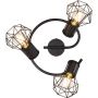 Globo Lighting Priska lampa podsufitowa 3x40W czarna 54017-3 zdj.5