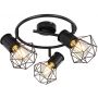 Globo Lighting Priska lampa podsufitowa 3x40W czarna 54017-3 zdj.1