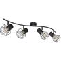 Globo Lighting Priska lampa podsufitowa 4x40W czarna 54017-4 zdj.4