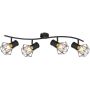 Globo Lighting Priska lampa podsufitowa 4x40W czarna 54017-4 zdj.5