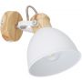 Globo Lighting Wiho kinkiet 1x40W biały/drewno 54018-1 zdj.3