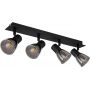 Globo Lighting Claude lampa podsufitowa 4x40W czarny mat/przydymiony 54307-4 zdj.4