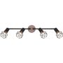 Globo Lighting Xara I lampa podsufitowa 4x40W czarna/drewno 54802S-4H zdj.4