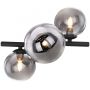 Globo Lighting Riha kinkiet 3x3,5W czarny mat/szkło przydymione 56133-3W zdj.6