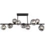 Globo Lighting Riha lampa podsufitowa 9x3,5W czarny mat/szkło przydymione 56133-9D zdj.5