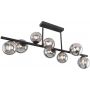 Globo Lighting Riha lampa podsufitowa 9x3,5W czarny mat/szkło przydymione 56133-9D zdj.1