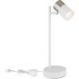 Globo Lighting Brisbon lampa biurkowa 1x5 W biała-nikiel 57851T zdj.3