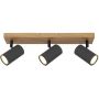 Globo Lighting Robby lampa podsufitowa 3x35W grafit/drewno 57911-3G zdj.5