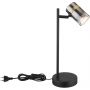 Globo Lighting Trabby lampa biurkowa 1x8 W czarna-mosiądz-przydymiona 57916T zdj.3
