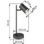 Globo Lighting James lampa biurkowa 1x5 W szara 57918T zdj.2