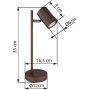 Globo Lighting James lampa biurkowa 1x5 W brązowa 57919T zdj.2
