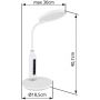 Globo Lighting Fruggy lampa biurkowa 1x9 W czarna-chrom 58435B zdj.2