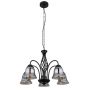 Globo Lighting Gonny lampa wisząca 5x60W czarny mat/przydymiony 60298-5H zdj.2