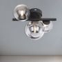 Globo Lighting Riha kinkiet 3x3,5W czarny mat/szkło przydymione 56133-3W zdj.8