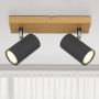 Globo Lighting Robby lampa podsufitowa 2x35 W drewno-grafitowa 57911-2G zdj.11